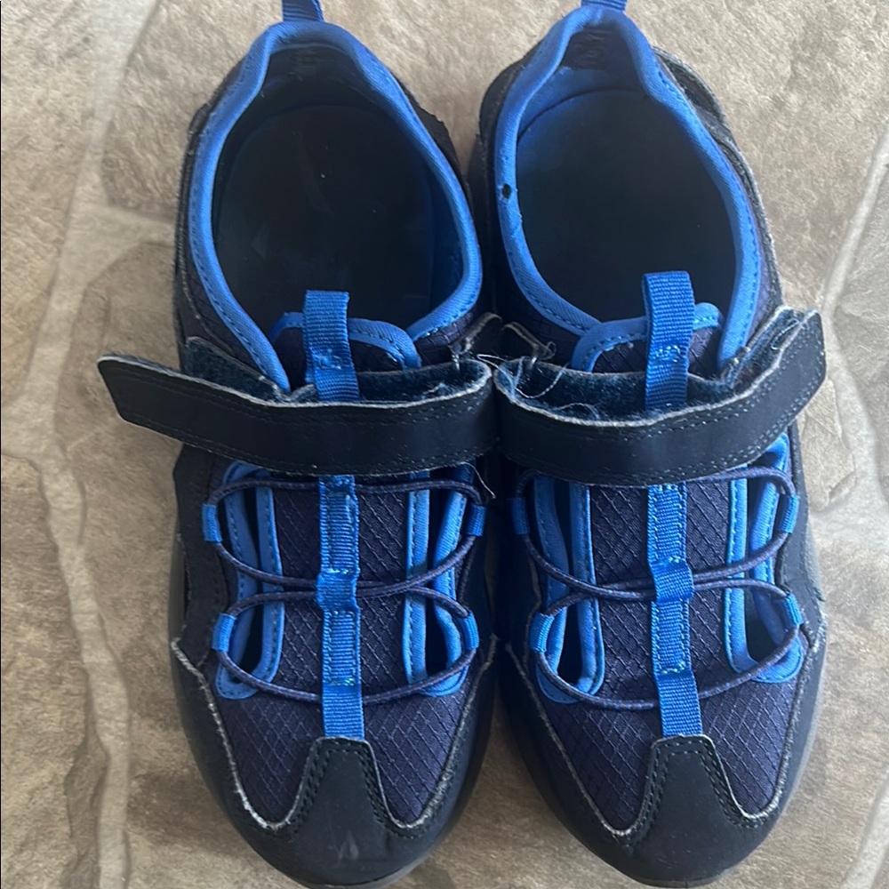 Joe Fresh Blue and Black Sneakers with Velcro Closure